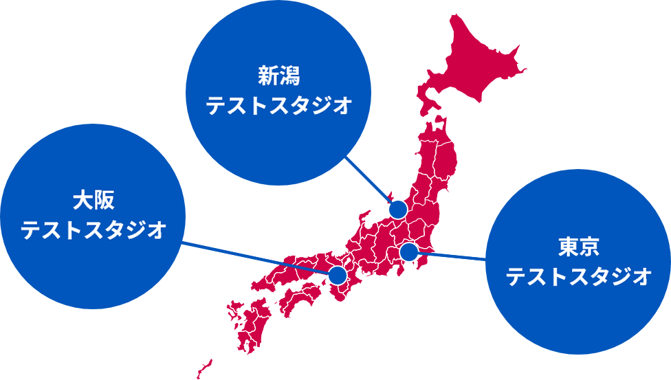 3拠点での柔軟な対応